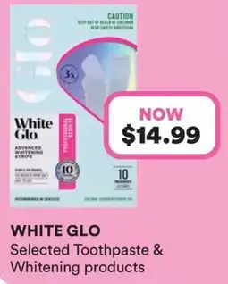 Priceline White Glo Advanced Whitening Strips offer
