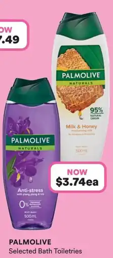 Priceline Palmolive Naturals Selected Bath Toiletries offer