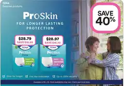 Priceline TENA ProSkin Pants offer
