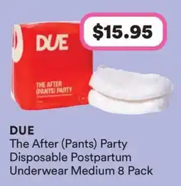 Priceline Due The After (Pants) Party Disposable Postpartum Underwear offer