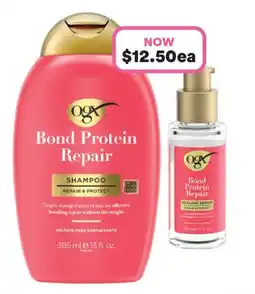 Priceline Ogx Bond Protein Repair Shampoo offer