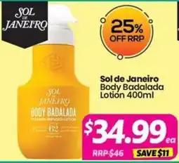 Your Discount Chemist Sol de Janeiro Body Badalada Vitamin-Infused Lotion offer
