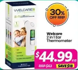 Your Discount Chemist Welcare 2 in 1 Ear Thermometer offer