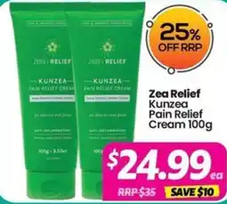 Your Discount Chemist Zea Relief Kunzea Pain Relief Cream offer