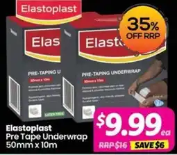Your Discount Chemist Elastoplast Pre Tape Underwrap offer