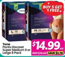 Your Discount Chemist Tena Pants Discreet Super Medium offer