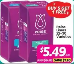 Your Discount Chemist Poise Liners Varieties offer