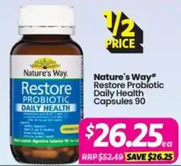 Your Discount Chemist Nature's Way Restore Probiotic Daily Health offer