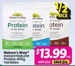 Your Discount Chemist Nature's Way Instant Natural Protein Varieties offer
