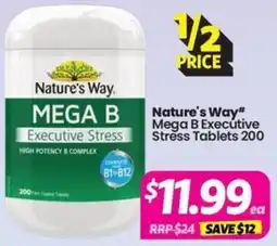 Your Discount Chemist Nature's Way Mega B Executive Stress offer