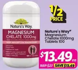 Your Discount Chemist Nature's Way Magnesium Chelate 1000mg offer