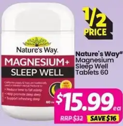 Your Discount Chemist Nature's Way Magnesium+ Sleep Well Tablets offer