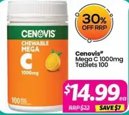 Your Discount Chemist Cenovis Chewable Mega C offer