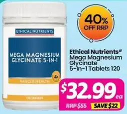 Your Discount Chemist Ethical Nutrients Mega Magnesium Glycinate 5-In-1 offer