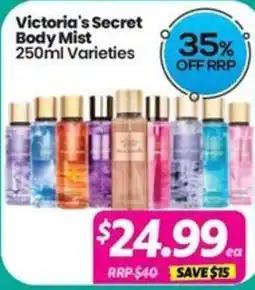 Your Discount Chemist Victoria's Secret Body Mist 250ml Varieties offer