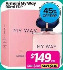Your Discount Chemist Armani My Way offer