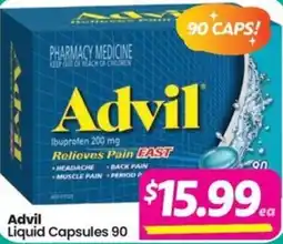 Your Discount Chemist Advil Liquid Capsules offer