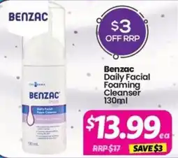 Your Discount Chemist Benzac Daily Facial Foaming Cleanser offer