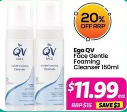 Your Discount Chemist Ego QV Face Gentle Foaming Cleanser offer