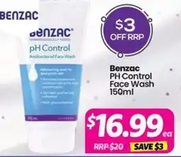 Your Discount Chemist Benzac pH Control Face Wash offer