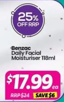 Your Discount Chemist Benzac Daily Facial Moisturiser offer