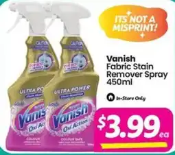 Your Discount Chemist Vanish Fabric Stain Remover Spray offer