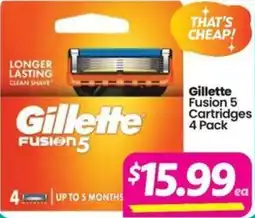 Your Discount Chemist Gillette Fusion 5 Cartridges offer