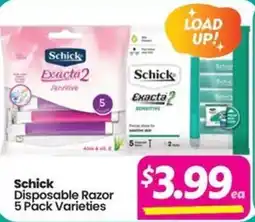 Your Discount Chemist Schick Disposable Razor 5 Pack Varieties offer