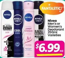 Your Discount Chemist Nivea Men's or Women's Deodorant Varieties offer