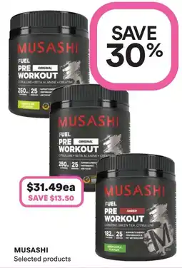Priceline Musashi Fuel Pre Workout offer