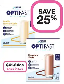 Priceline Optifast Chocolate Shake offer