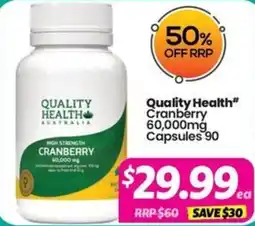 Your Discount Chemist Quality Health Cranberry offer