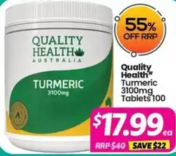 Your Discount Chemist Quality Health Turmeric offer