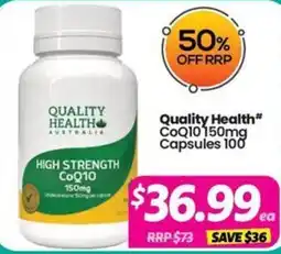 Your Discount Chemist Quality Health CoQ10 150mg offer