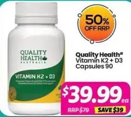 Your Discount Chemist Quality Health Vitamin K2 + D3 offer
