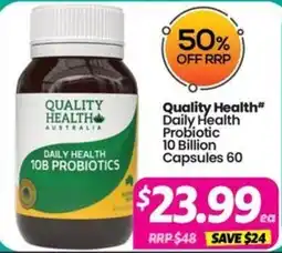 Your Discount Chemist Quality Health Daily Health Probiotic 10B Probiotics offer