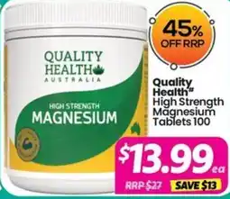 Your Discount Chemist Quality Health High Strength Magnesium offer