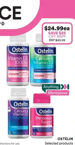 Priceline Ostelin Menopause Support offer