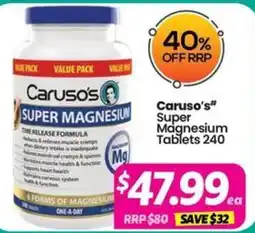 Your Discount Chemist Caruso's Super Magnesium Tablets offer