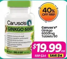 Your Discount Chemist Caruso's Ginkgo 6000 offer