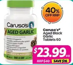 Your Discount Chemist Caruso's Aged Black Garlic offer