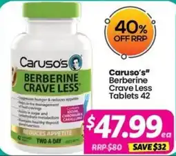 Your Discount Chemist Caruso's Berberine Crave Less offer