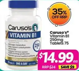 Your Discount Chemist Caruso's Vitamin B1 offer