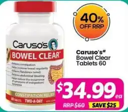 Your Discount Chemist Caruso's Bowel Clear offer