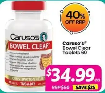 Your Discount Chemist Caruso's Bowel Clear offer