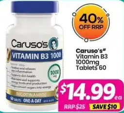 Your Discount Chemist Caruso's Vitamin B3 1000 offer