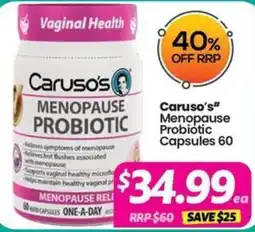 Your Discount Chemist Caruso's Menopause Probiotic offer