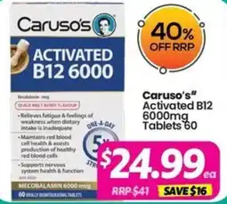 Your Discount Chemist Caruso's Activated B12 offer
