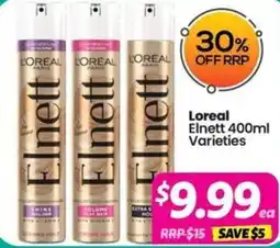 Your Discount Chemist Loreal Elnett Varieties offer