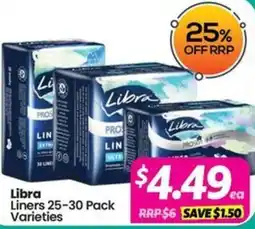 Your Discount Chemist Libra Liners Varieties offer